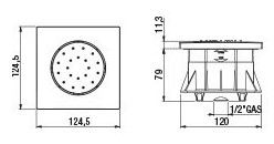 Душевая форсунка Paini 50CR721IQ хром